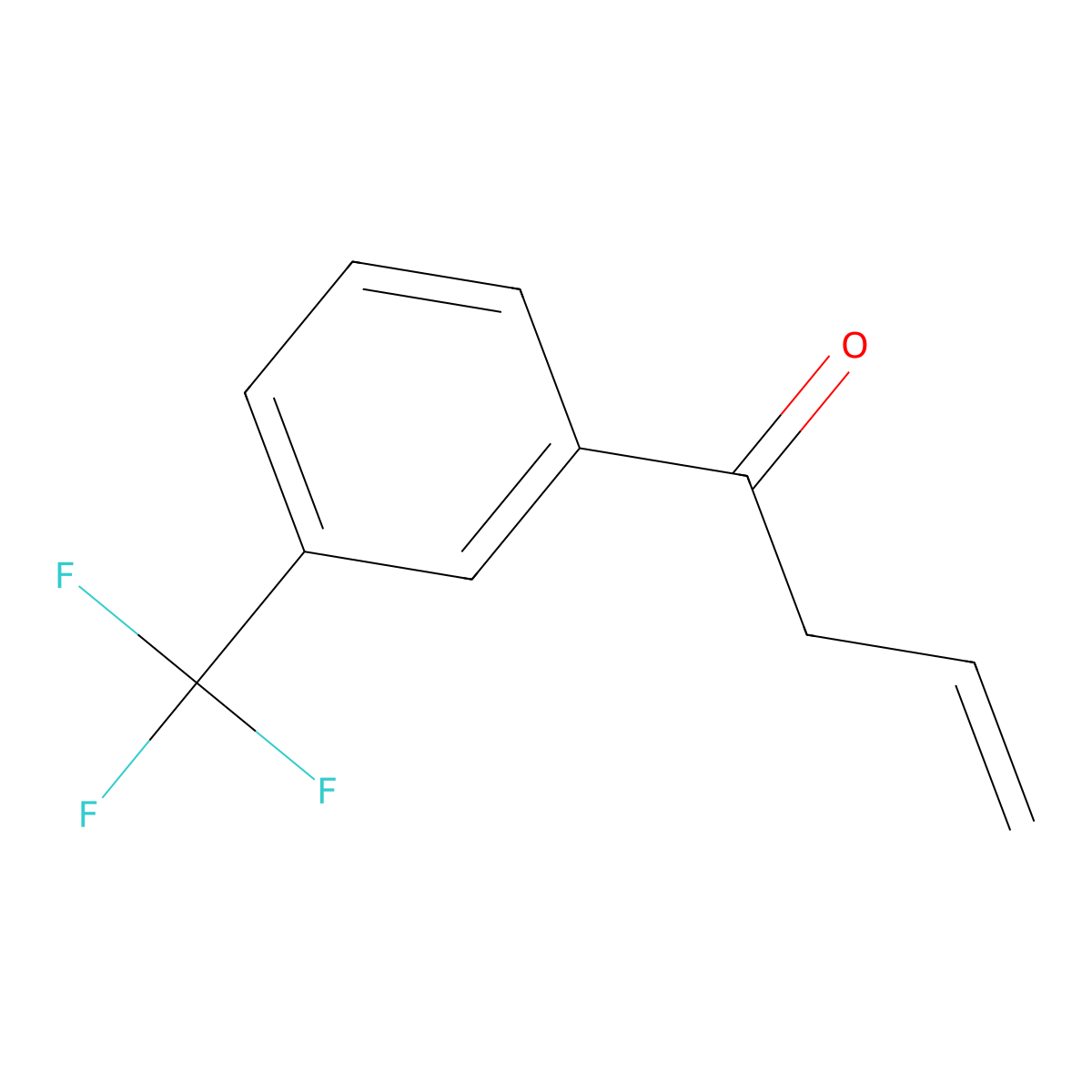 1-[3-(Trifluoromethyl)phenyl]but-3-en-1-one molecular structure, CAS 1249647-02-6