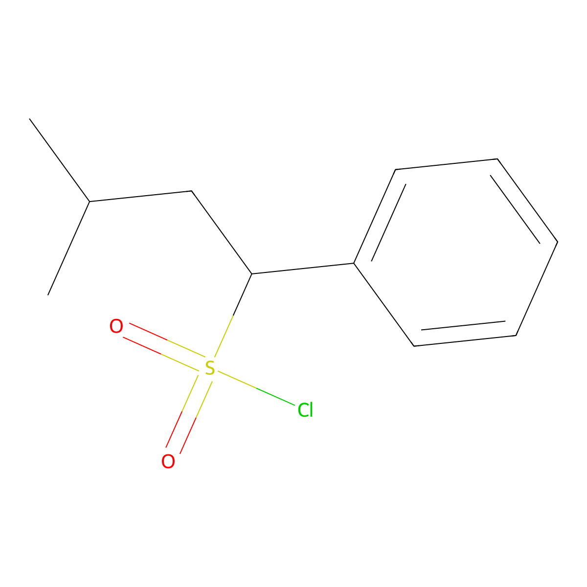 3-Methyl-1-phenylbutane-1-sulfonyl chloride molecular structure, CAS 1249647-66-2