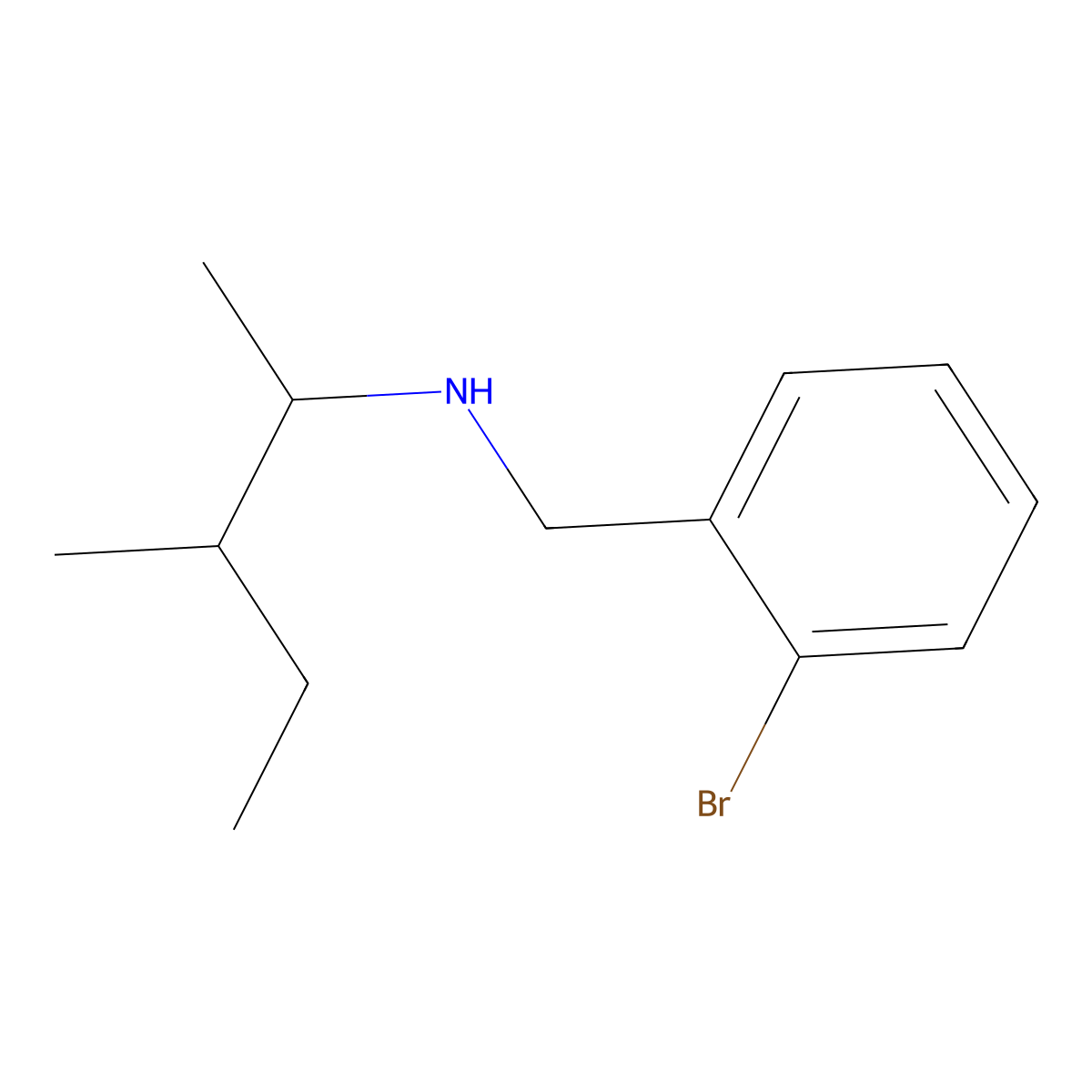[(2-Bromophenyl)methyl](3-methylpentan-2-yl)amine molecular structure, CAS 1249648-66-5