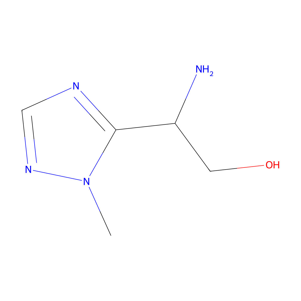 2-Amino-2-(1-methyl-1h-1,2,4-triazol-5-yl)ethan-1-ol molecular structure, CAS 1249651-56-6