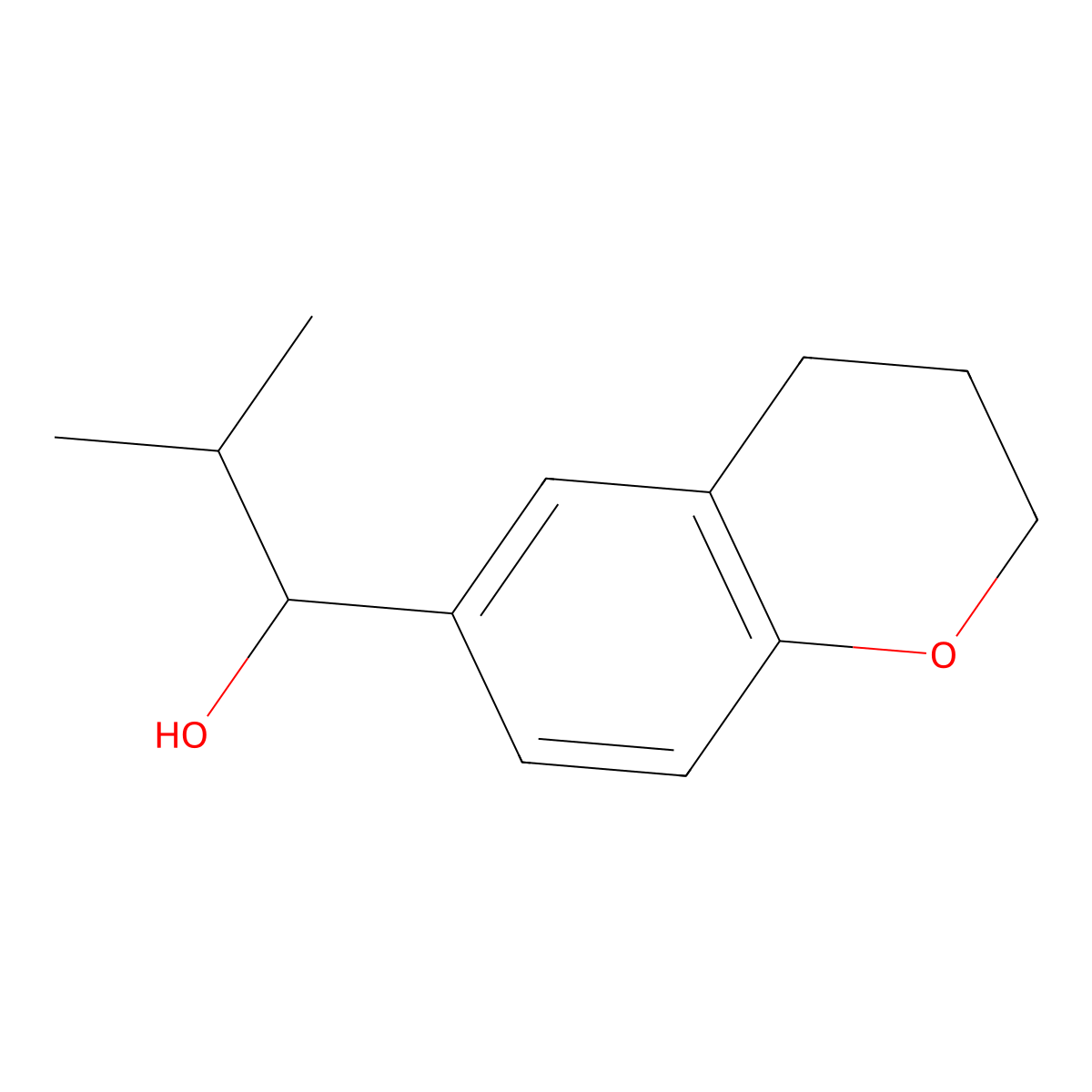 3,4-Dihydro-|A-(1-methylethyl)-2H-1-benzopyran-6-methanol molecular structure, CAS 1249653-64-2