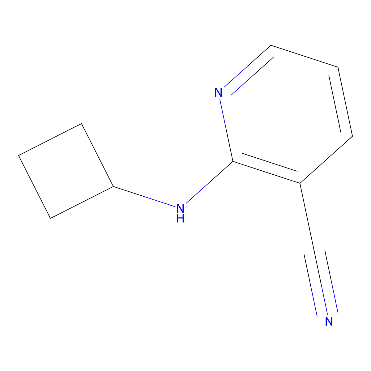 2-(Cyclobutylamino)nicotinonitrile molecular structure, CAS 1249660-33-0