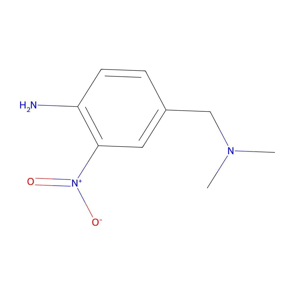 4-[(Dimethylamino)methyl]-2-nitroaniline molecular structure, CAS 1249667-42-2