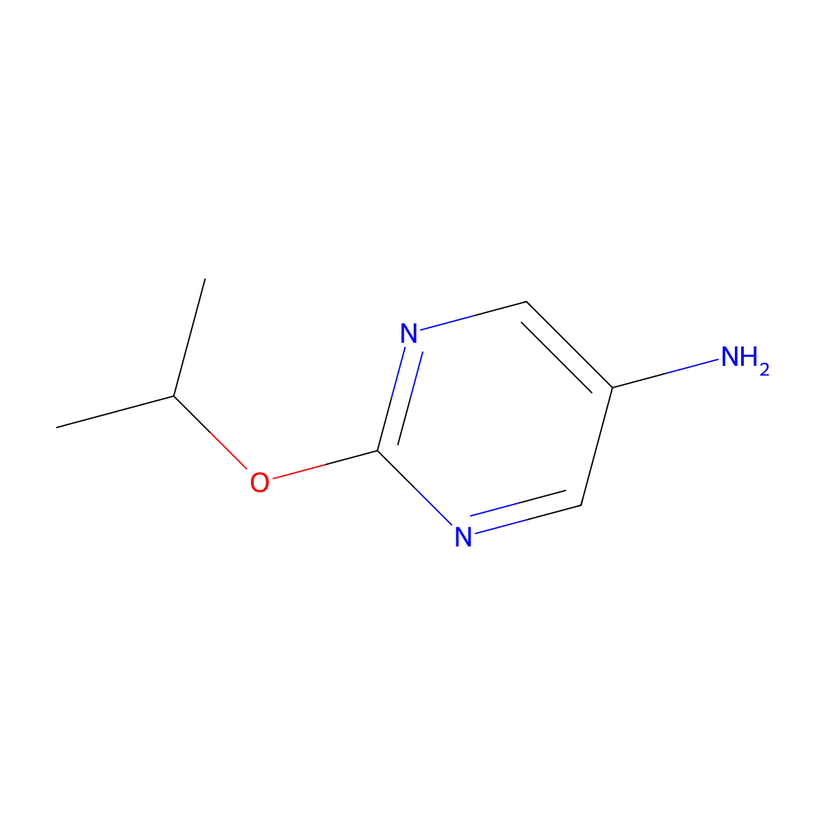 2-(Propan-2-yloxy)pyrimidin-5-amine molecular structure, CAS 1249668-06-1
