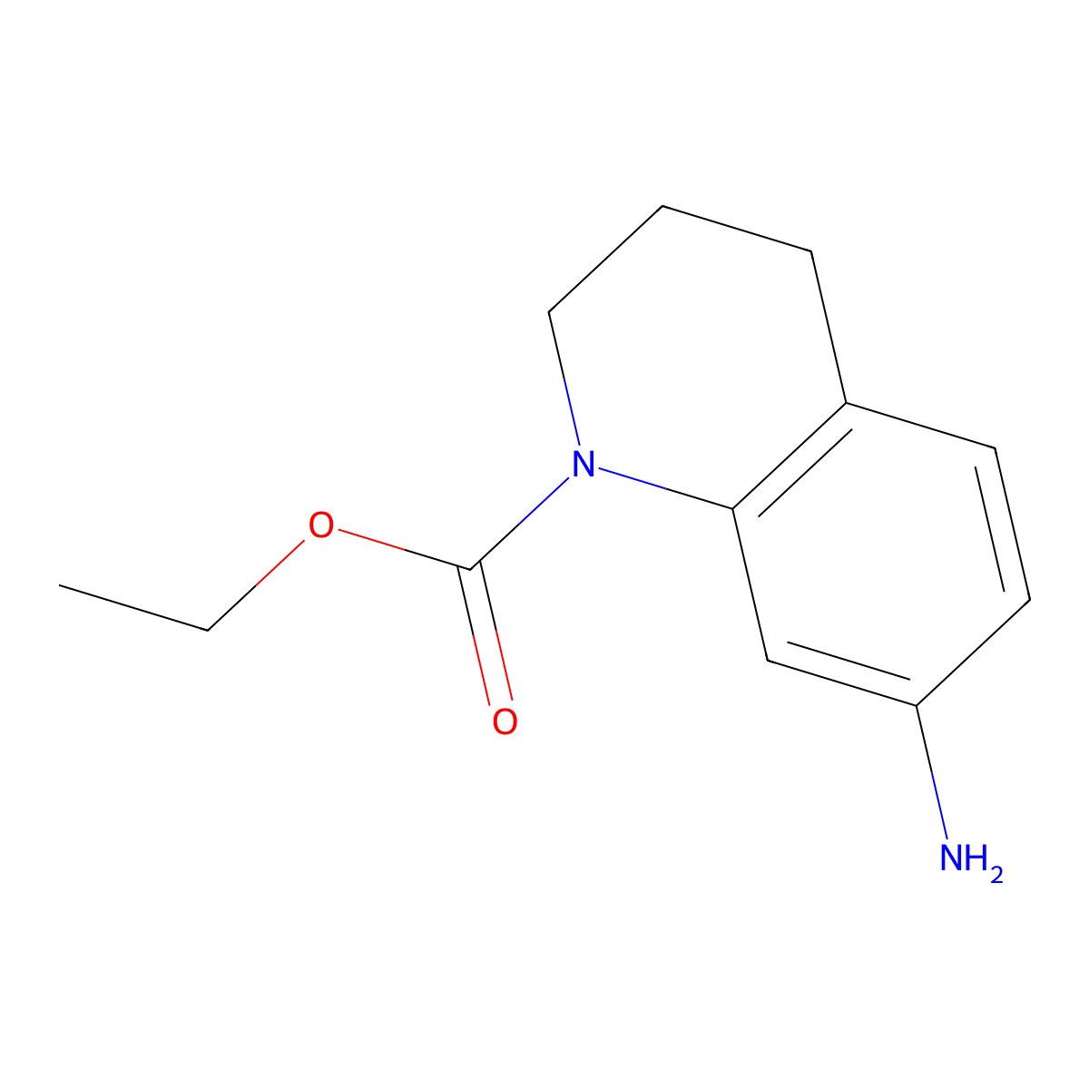 Ethyl 7-amino-1,2,3,4-tetrahydroquinoline-1-carboxylate molecular structure, CAS 1249671-44-0