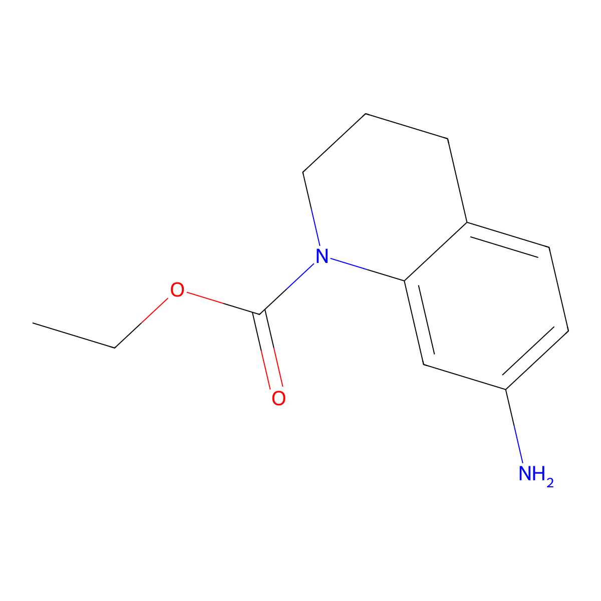 Ethyl 7-amino-1,2,3,4-tetrahydroquinoline-1-carboxylate molecular structure, CAS 1249671-44-0