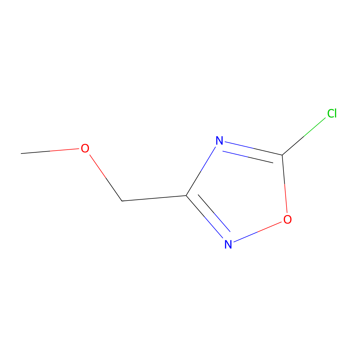 5-Chloro-3-(methoxymethyl)-1,2,4-oxadiazole molecular structure, CAS 1249672-66-9