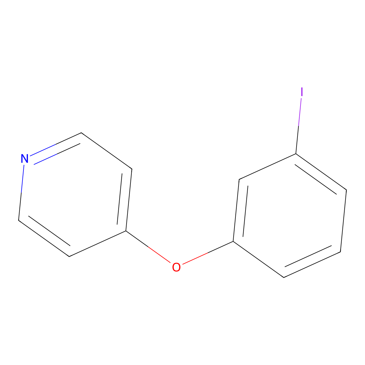 4-(3-Iodophenoxy)pyridine molecular structure, CAS 1249675-43-1