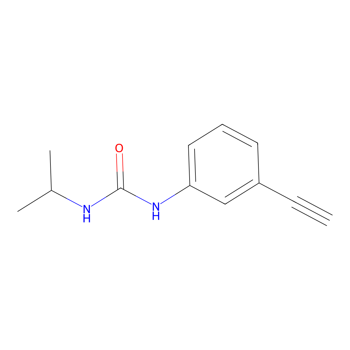 1-(3-Ethynylphenyl)-3-(propan-2-yl)urea molecular structure, CAS 1249676-33-2