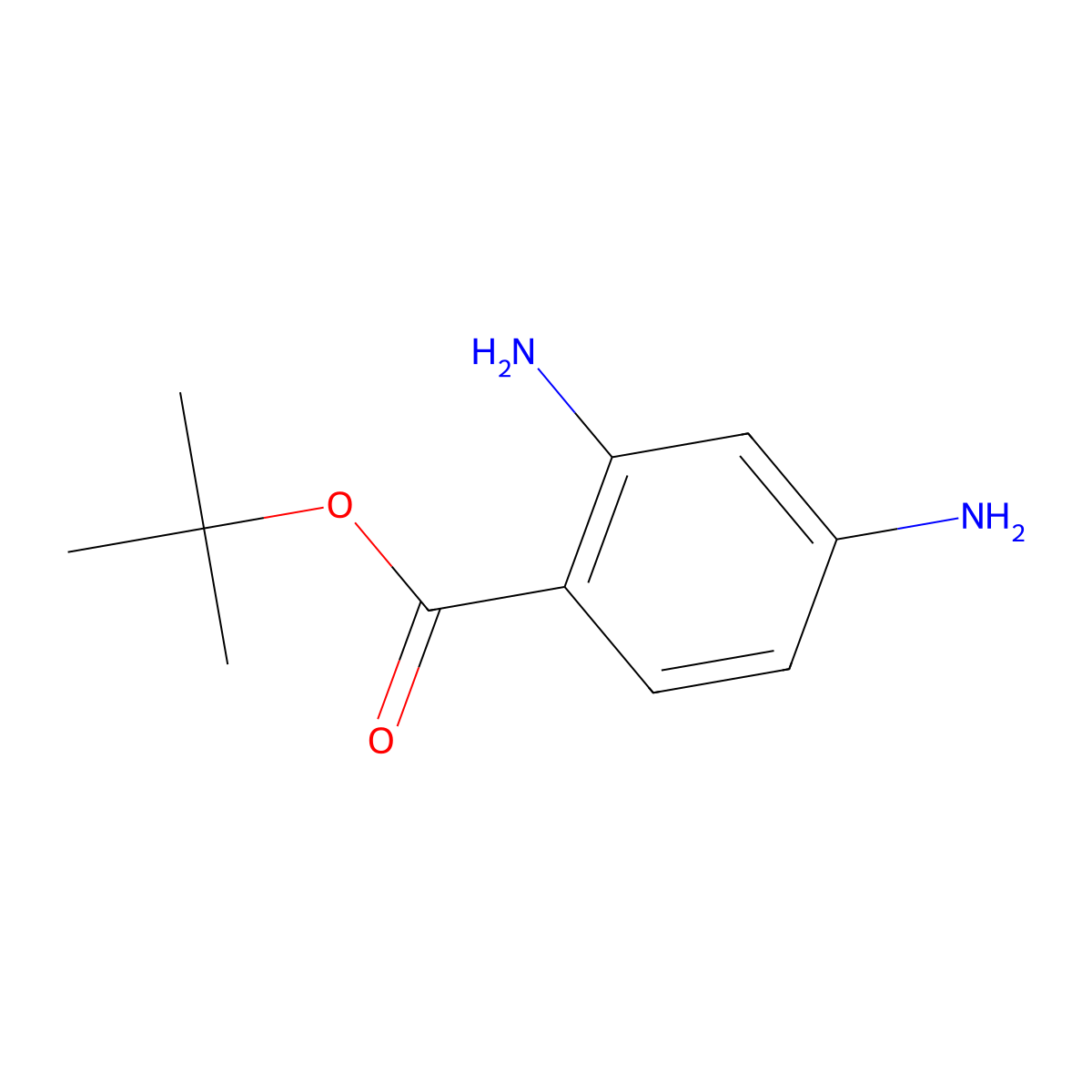 Tert-butyl 2,4-diaminobenzoate molecular structure, CAS 1249676-90-1