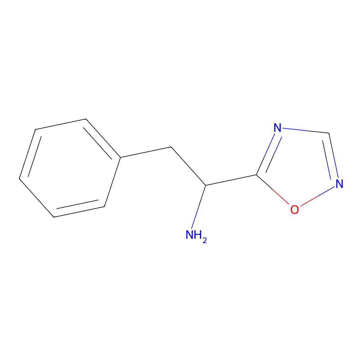 1-(1,2,4-Oxadiazol-5-yl)-2-phenylethanamine molecular structure, CAS 1249677-85-7