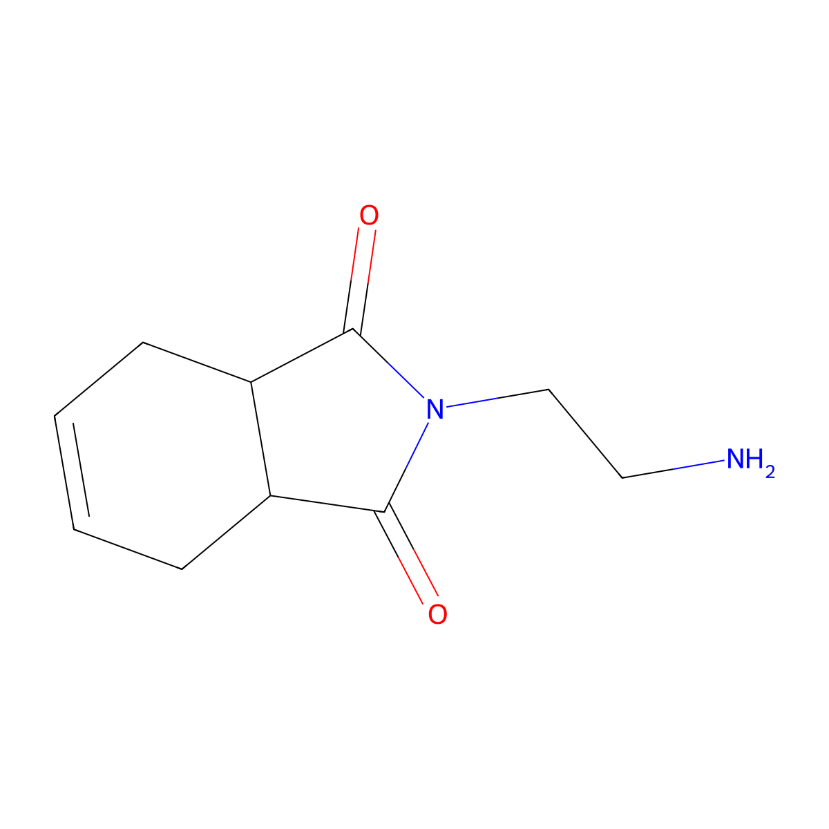2-(2-Aminoethyl)-3a,4,7,7a-tetrahydro-1H-isoindole-1,3(2H)-dione molecular structure, CAS 1249678-42-9