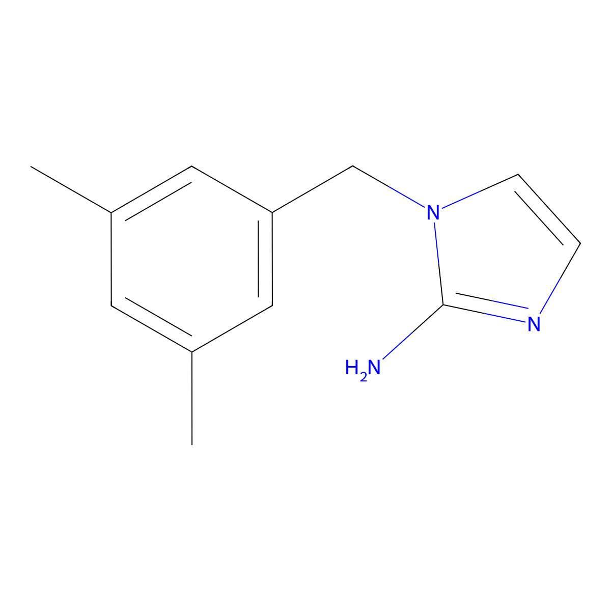 1-(3,5-Dimethylbenzyl)-1h-imidazol-2-amine molecular structure, CAS 1249679-10-4