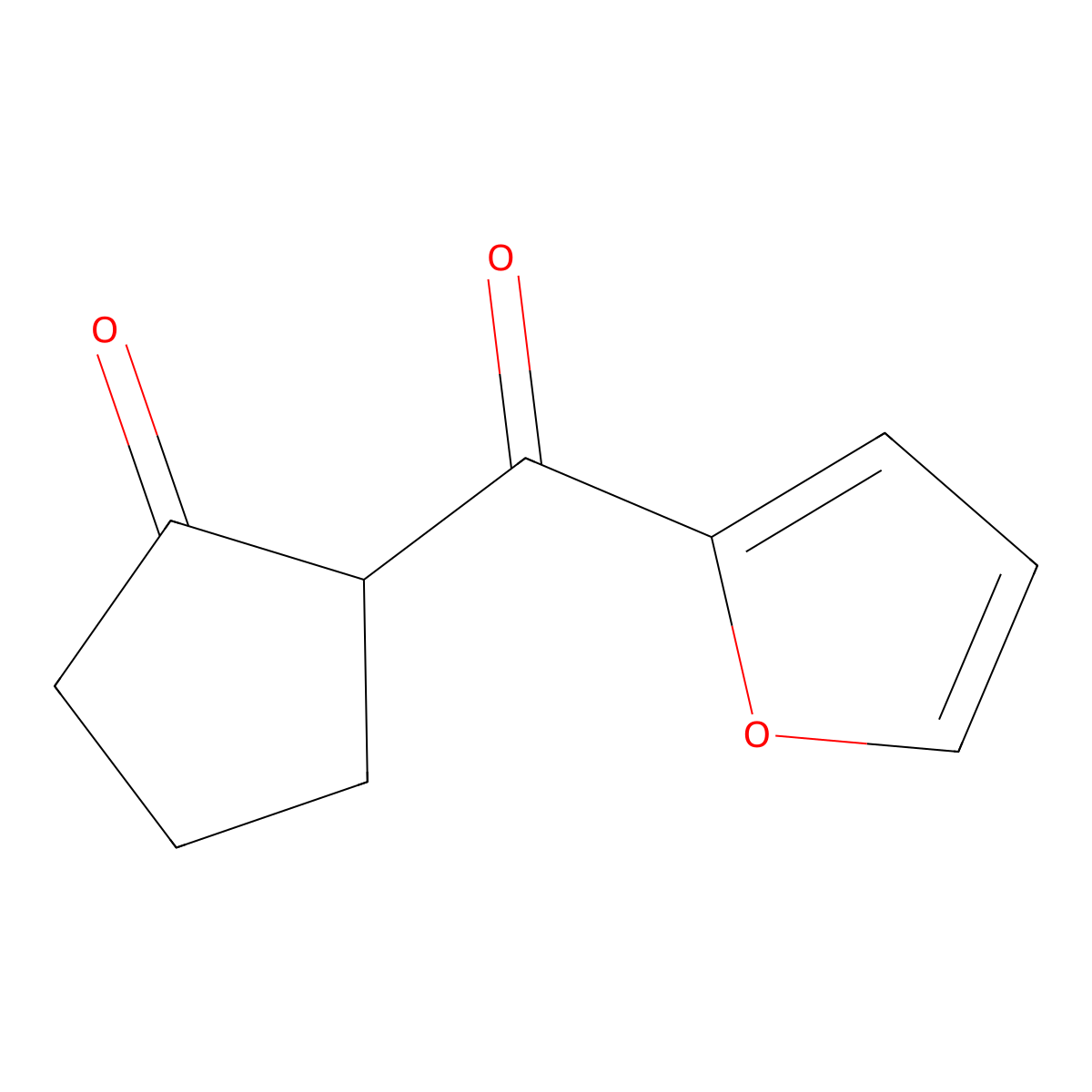 2-(Furan-2-carbonyl)cyclopentan-1-one molecular structure, CAS 1249684-90-9