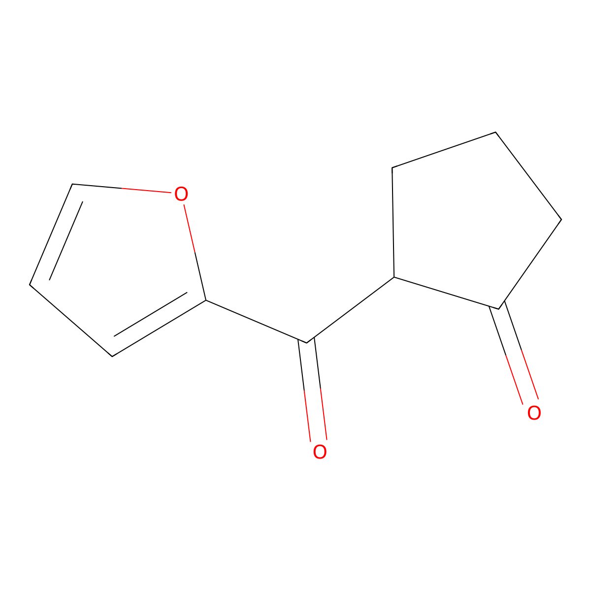 2-(Furan-2-carbonyl)cyclopentan-1-one molecular structure, CAS 1249684-90-9