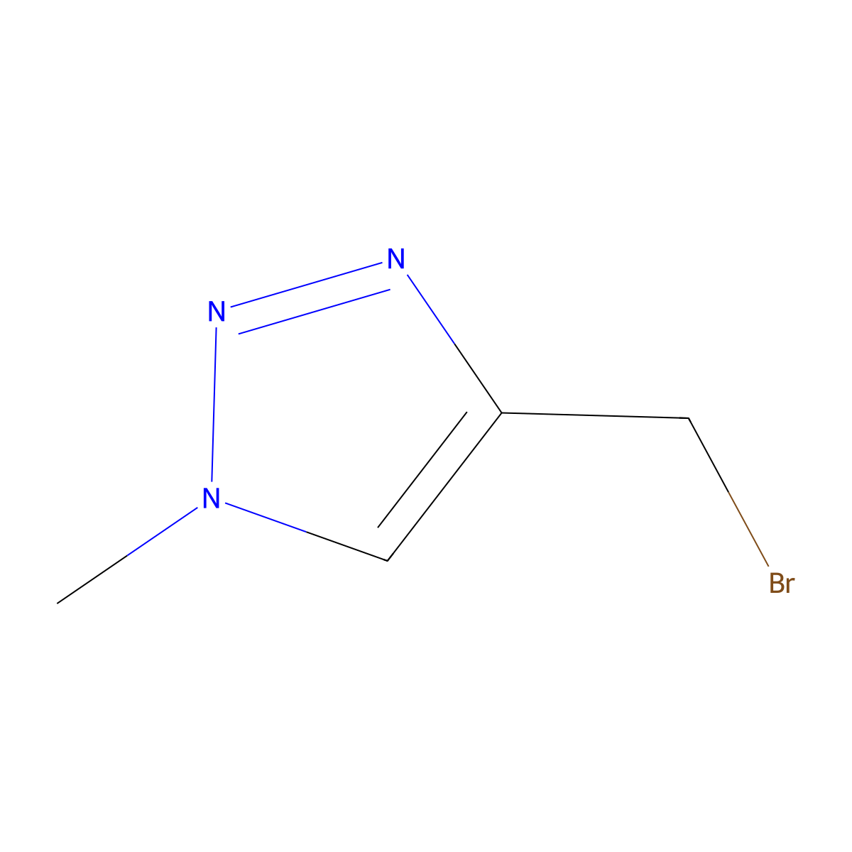 4-(bromomethyl)-1-methyl-1H-1,2,3-triazole molecular structure, CAS 1249688-99-0