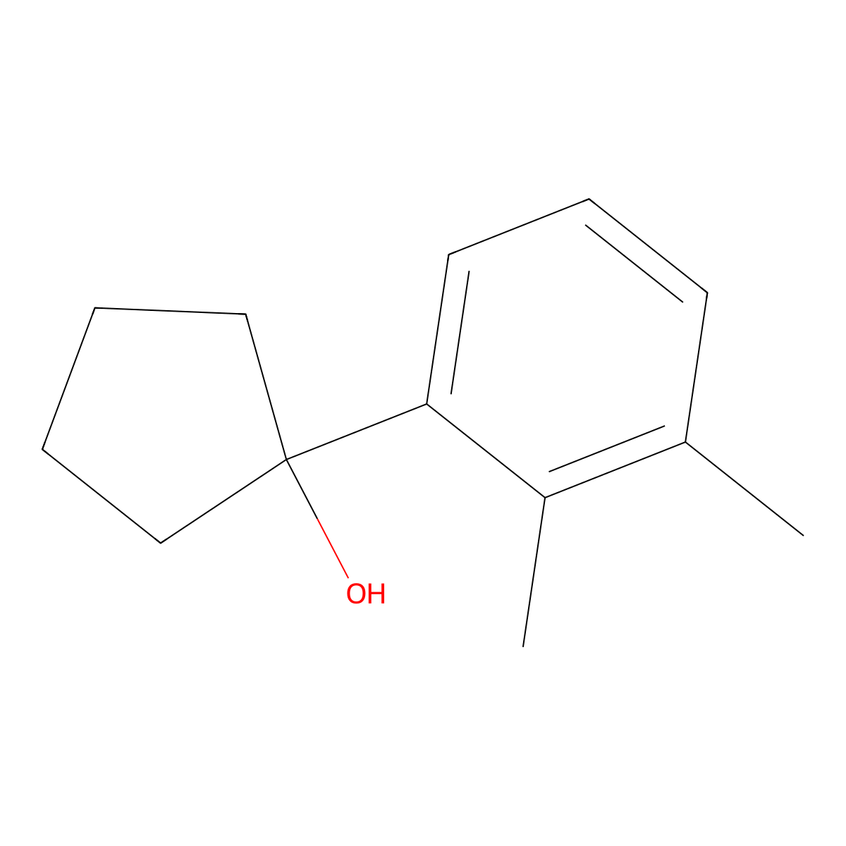1-(2,3-Dimethylphenyl)cyclopentanol molecular structure, CAS 1249696-86-3