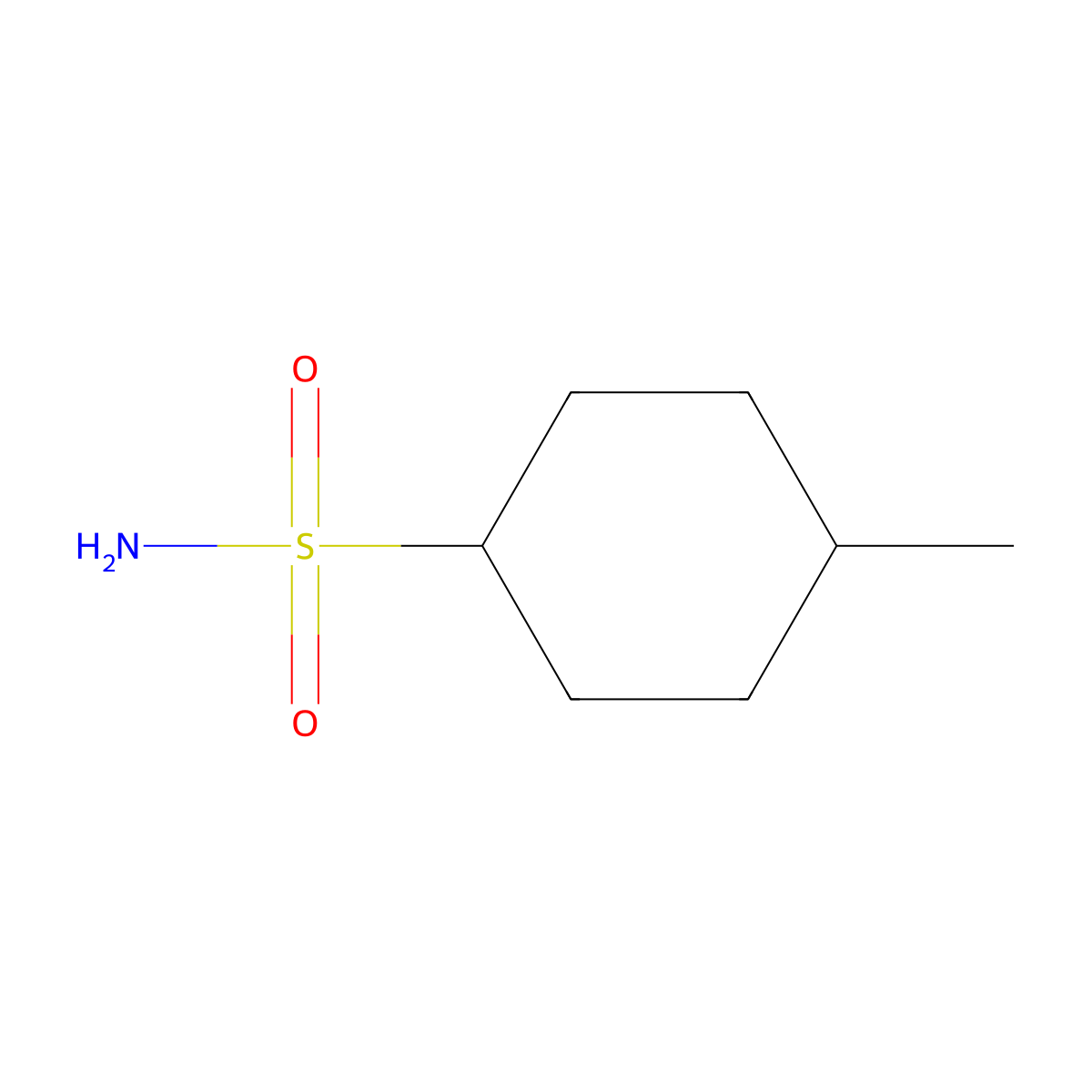 4-Methylcyclohexane-1-sulfonamide molecular structure, CAS 1249699-11-3