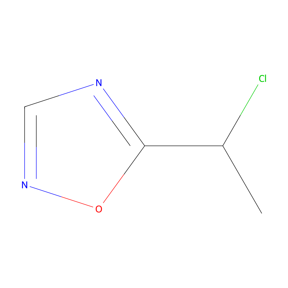 5-(1-Chloroethyl)-1,2,4-oxadiazole molecular structure, CAS 1249702-53-1
