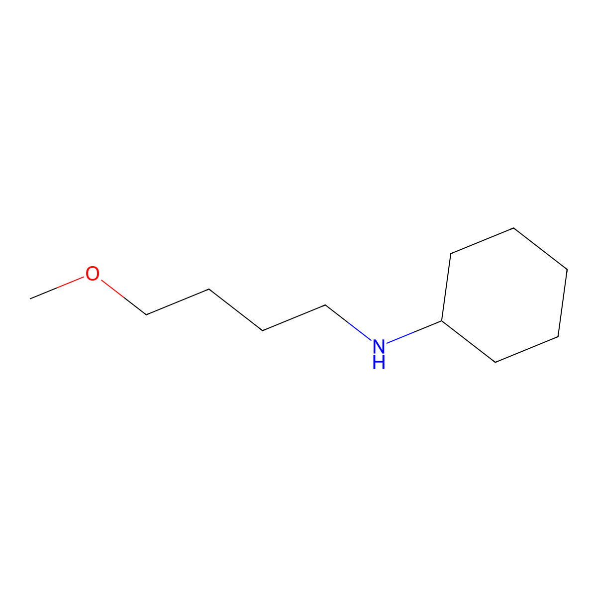 N-(4-methoxybutyl)cyclohexanamine molecular structure, CAS 1249706-01-1