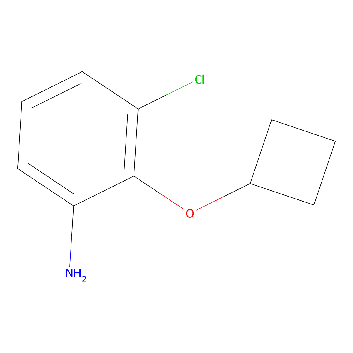 3-Chloro-2-cyclobutoxyaniline molecular structure, CAS 1249711-25-8