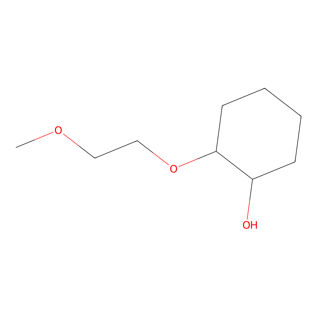 2-(2-Methoxyethoxy)cyclohexan-1-ol molecular structure, CAS 1249712-42-2