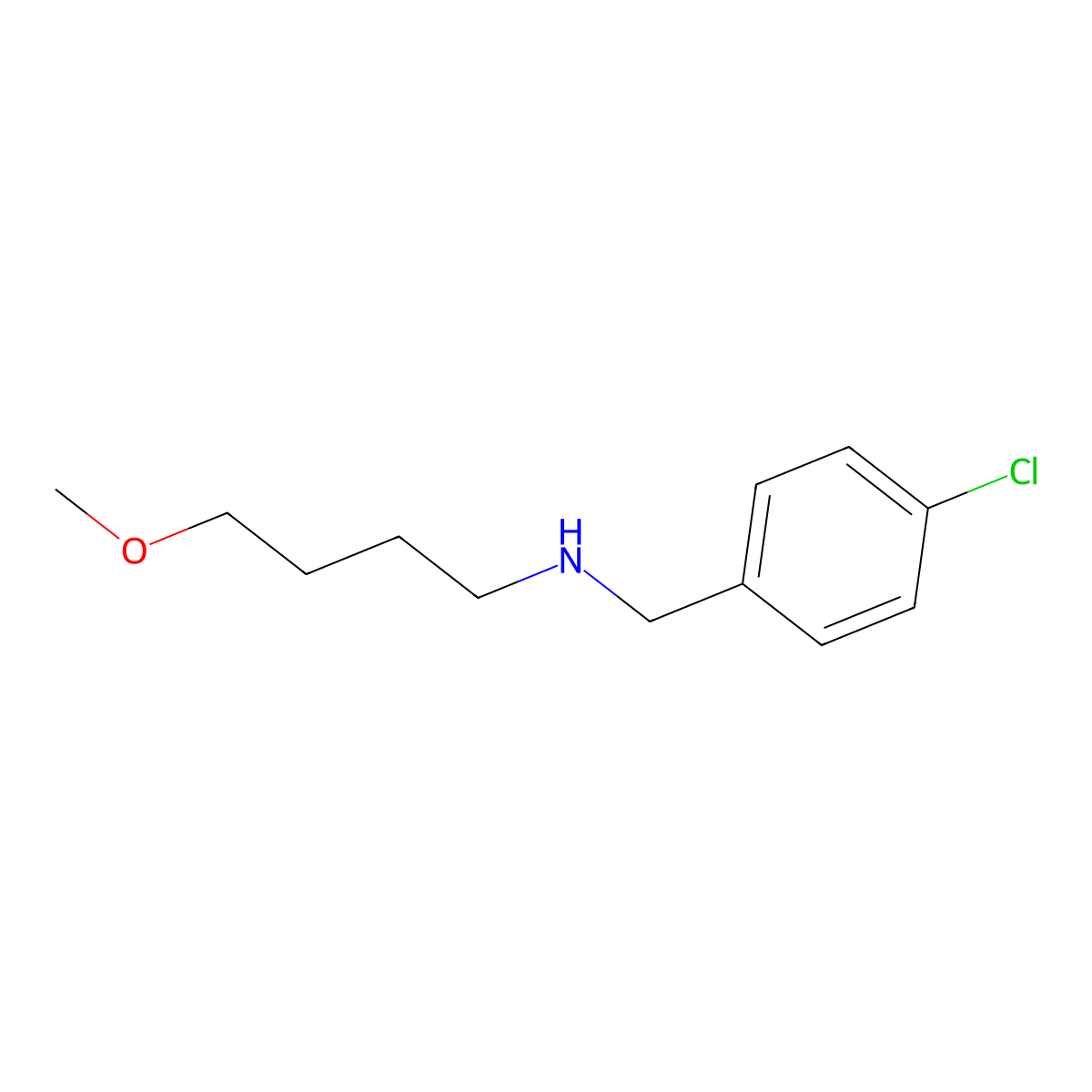 [(4-Chlorophenyl)methyl](4-methoxybutyl)amine molecular structure, CAS 1249716-86-6