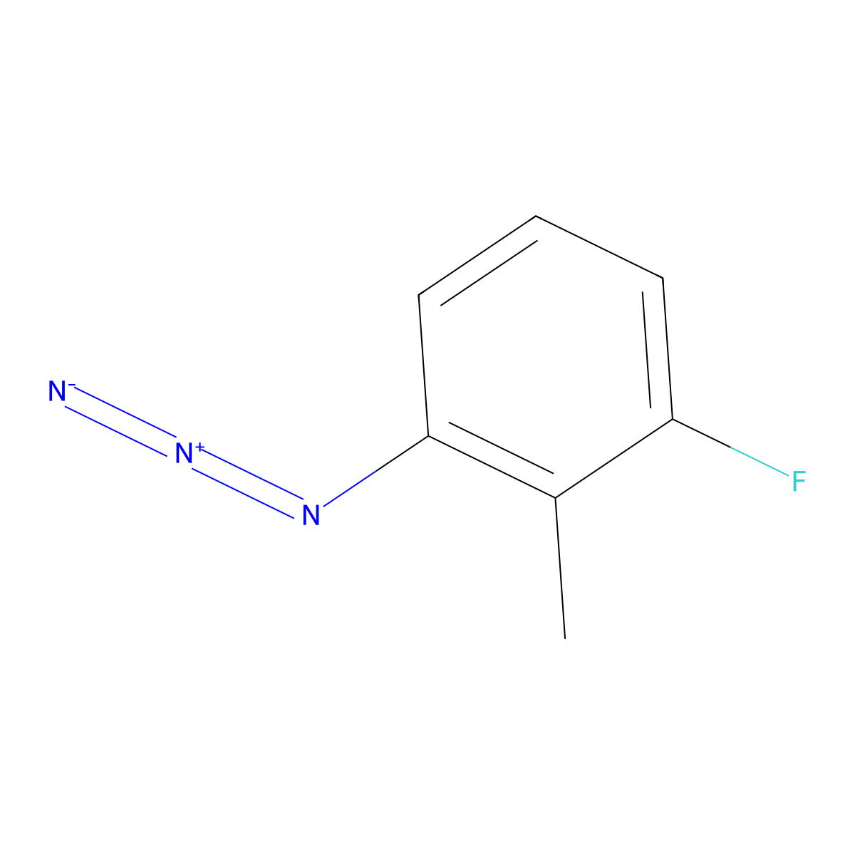 1-Azido-3-fluoro-2-methylbenzene molecular structure, CAS 1249719-51-4