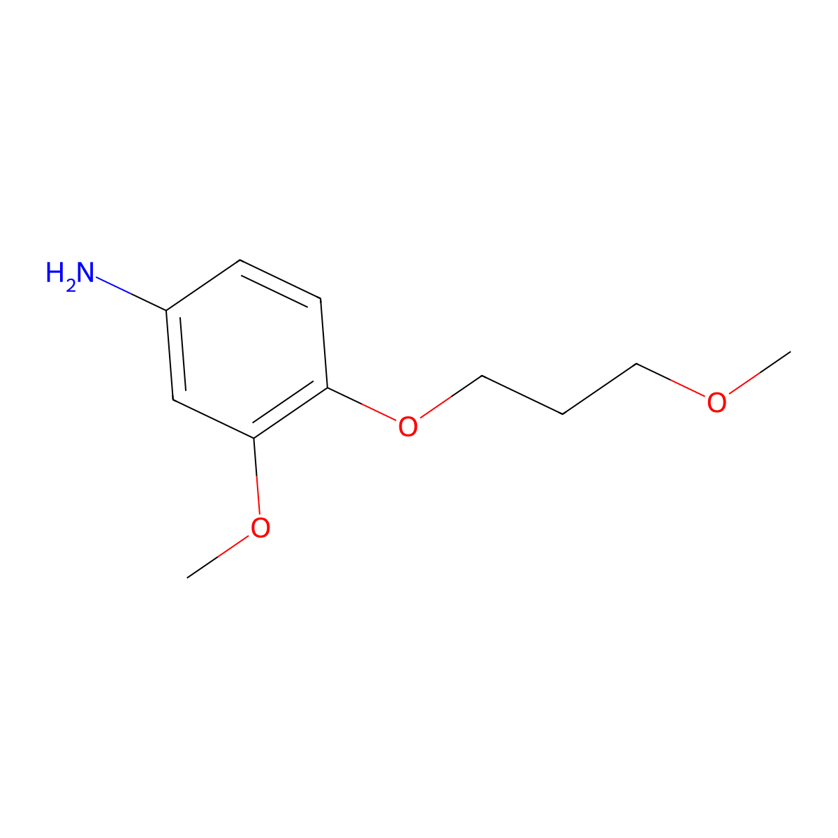 3-Methoxy-4-(3-methoxypropoxy)aniline molecular structure, CAS 1249721-94-5