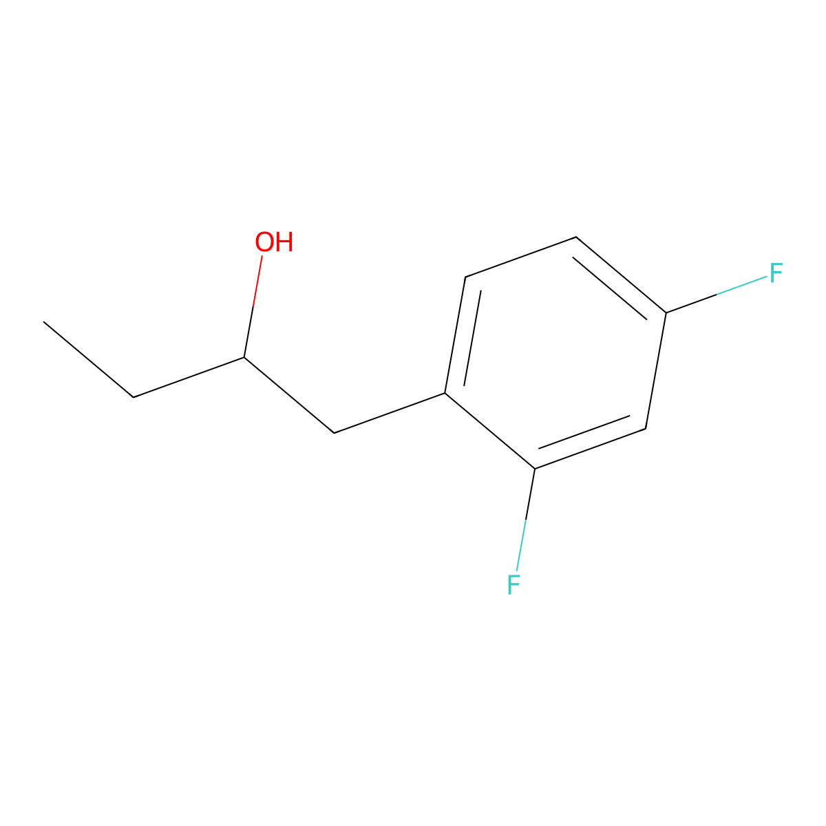1-(2,4-Difluorophenyl)-2-butanol molecular structure, CAS 1249729-87-0