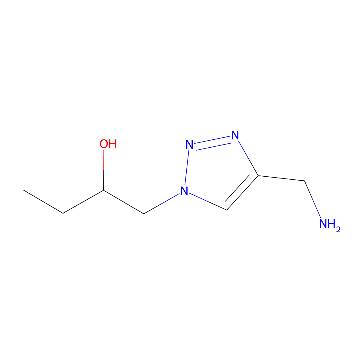 1-(4-(Aminomethyl)-1h-1,2,3-triazol-1-yl)butan-2-ol molecular structure, CAS 1249739-34-1