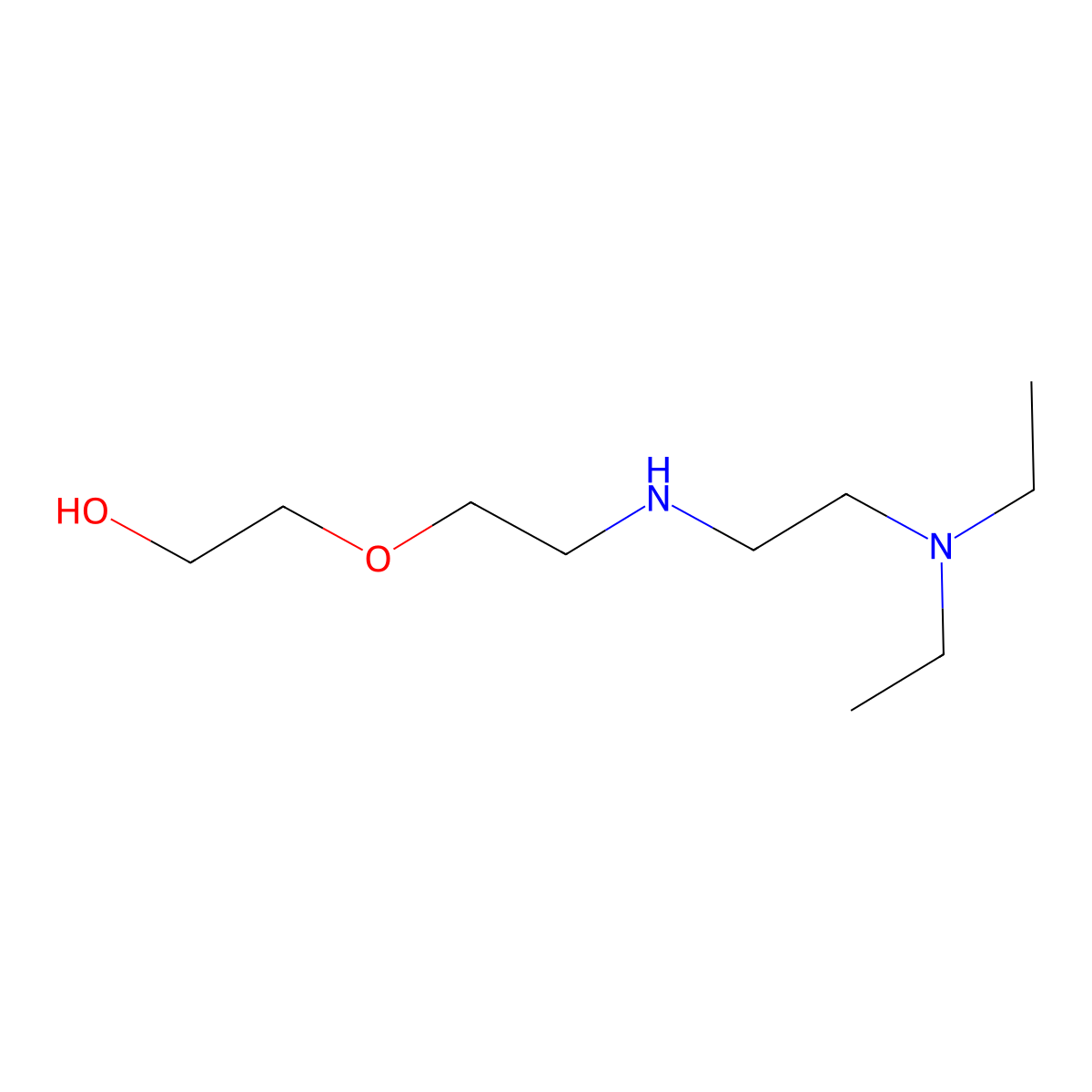 2-(2-{[2-(Diethylamino)ethyl]amino}ethoxy)ethan-1-ol molecular structure, CAS 1249740-11-1