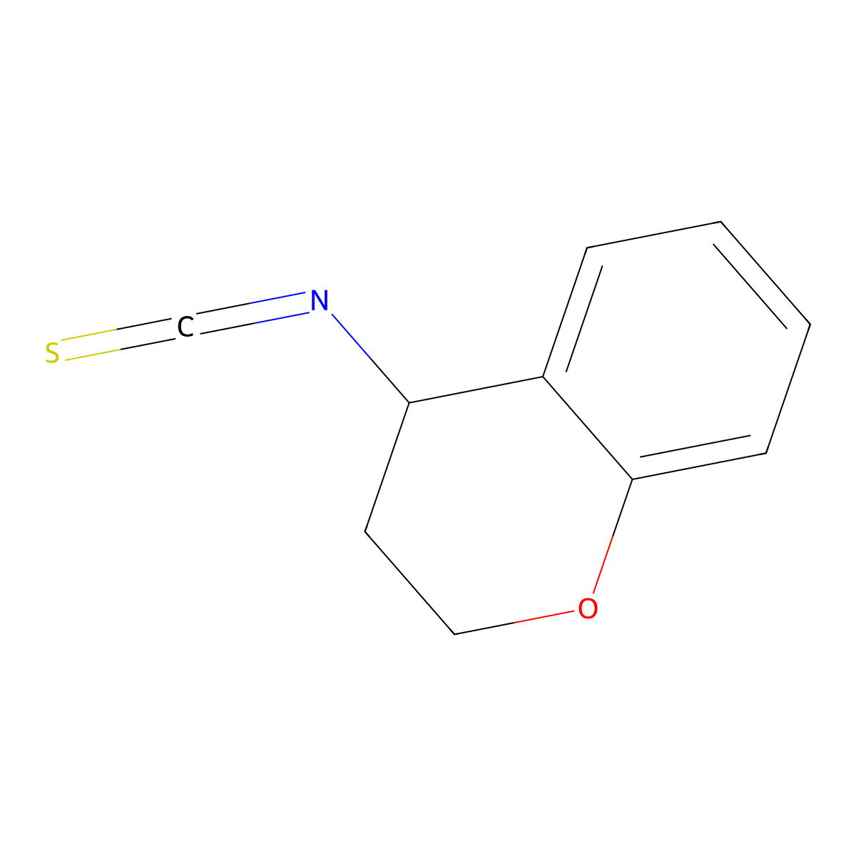 4-isothiocyanato-3,4-dihydro-2H-1-benzopyran molecular structure, CAS 1249761-99-6