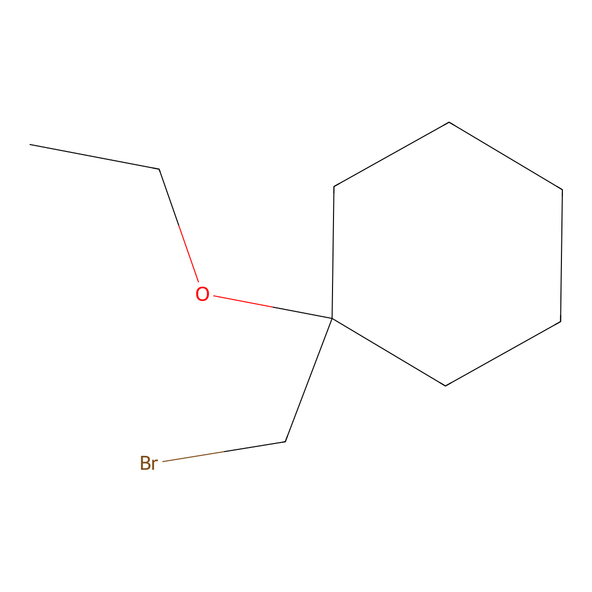 1-(Bromomethyl)-1-ethoxycyclohexane molecular structure, CAS 1249762-37-5