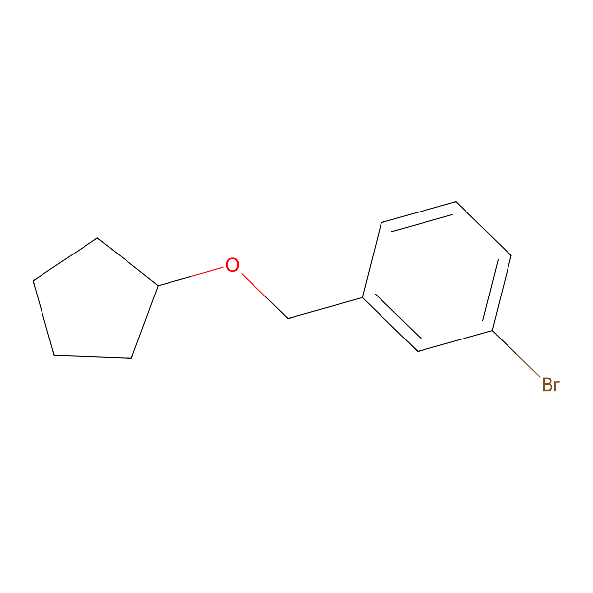 3-Bromobenzyl cyclopentyl ether molecular structure, CAS 1249769-70-7