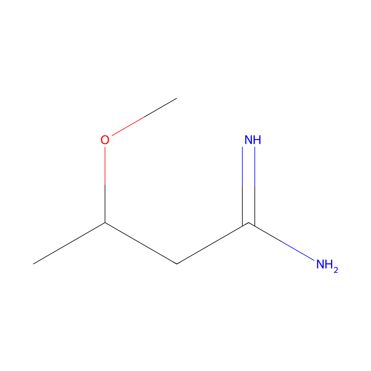 3-Methoxybutanimidamide molecular structure, CAS 1249770-31-7
