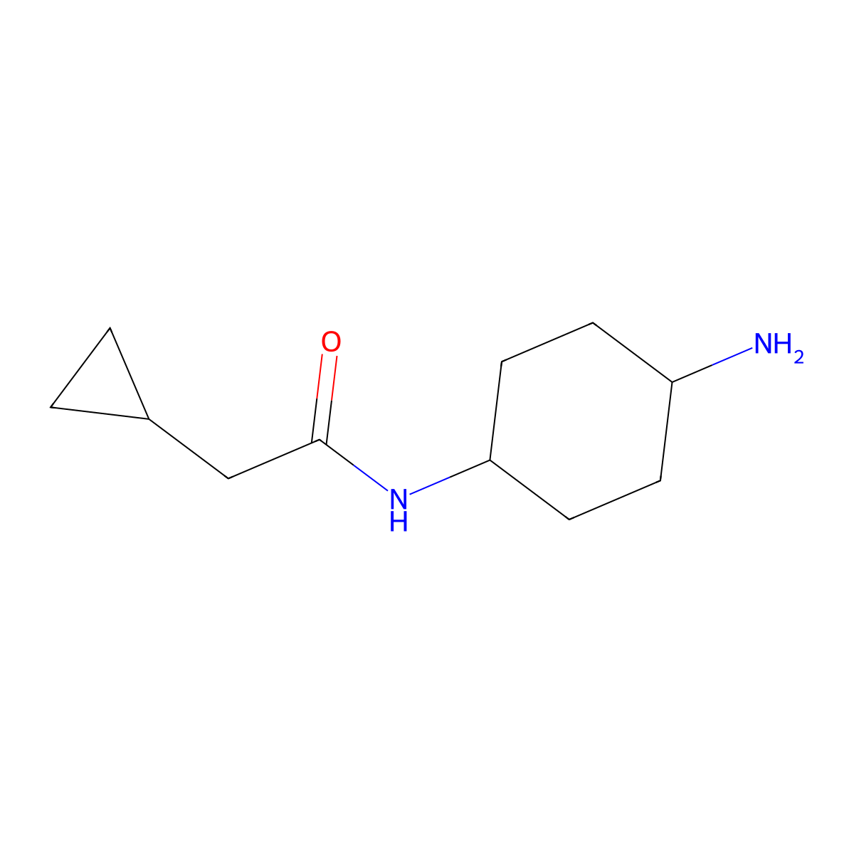 N-(4-aminocyclohexyl)-2-cyclopropylacetamide molecular structure, CAS 1249777-20-5