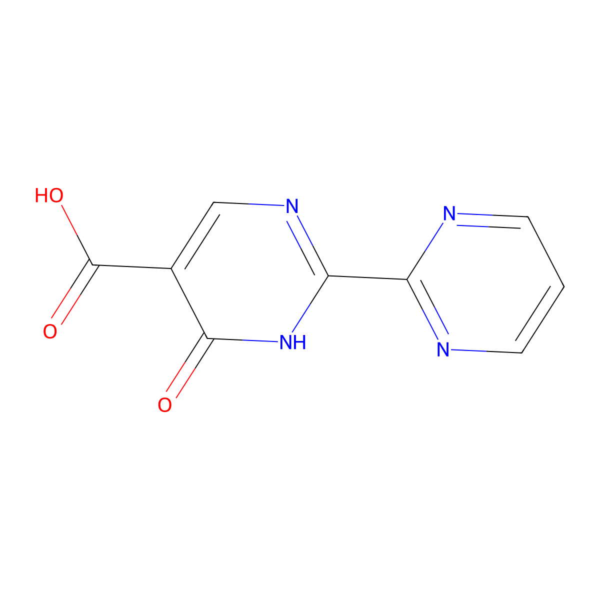 6-Oxo-1,6-dihydro-[2,2'-bipyrimidine]-5-carboxylic acid molecular structure, CAS 1249777-80-7