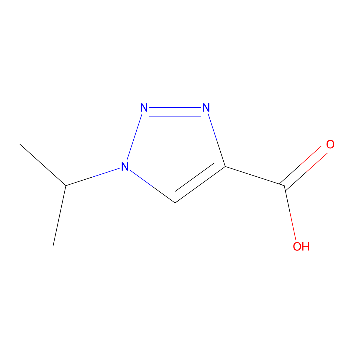 1-Isopropyl-1H-1,2,3-triazole-4-carboxylic acid molecular structure, CAS 1249780-66-2