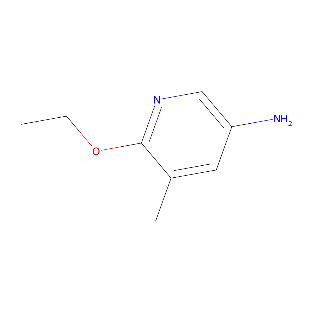 6-Ethoxy-5-methylpyridin-3-amine molecular structure, CAS 1249781-69-8