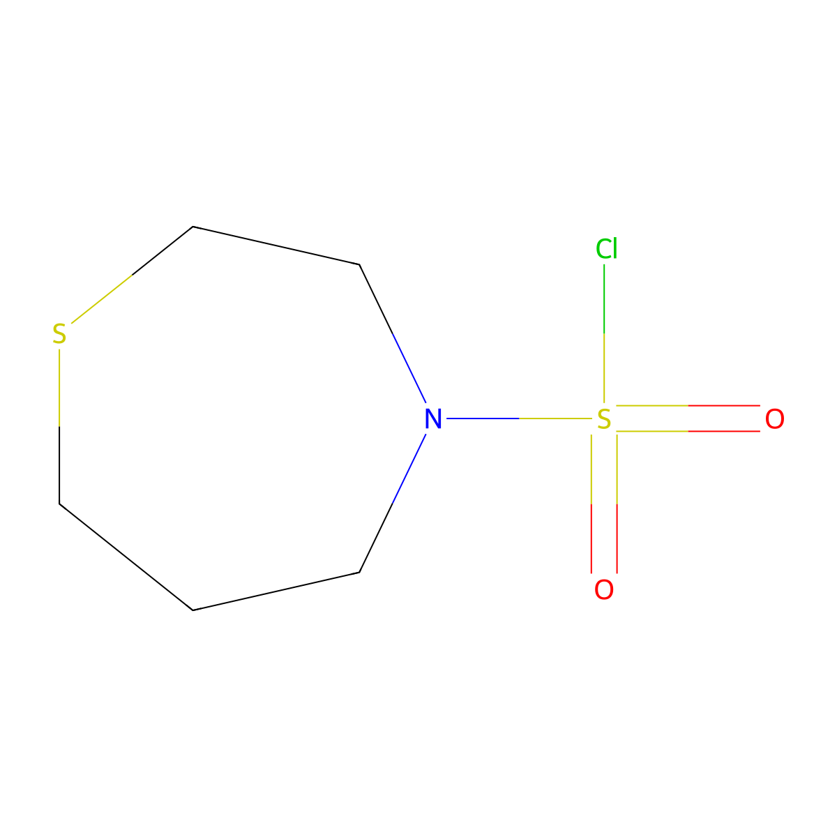 1,4-Thiazepane-4-sulfonyl chloride molecular structure, CAS 1249783-02-5