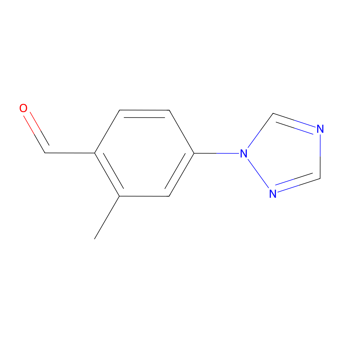 2-methyl-4-(1H-1,2,4-triazol-1-yl)benzaldehyde molecular structure, CAS 1249784-25-5