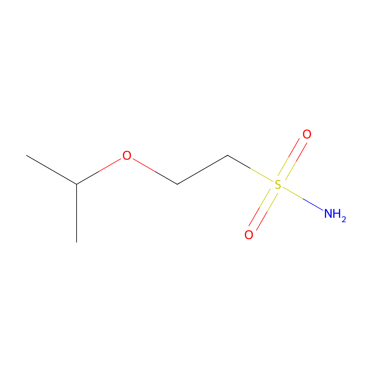 2-(Propan-2-yloxy)ethane-1-sulfonamide molecular structure, CAS 1249786-86-4