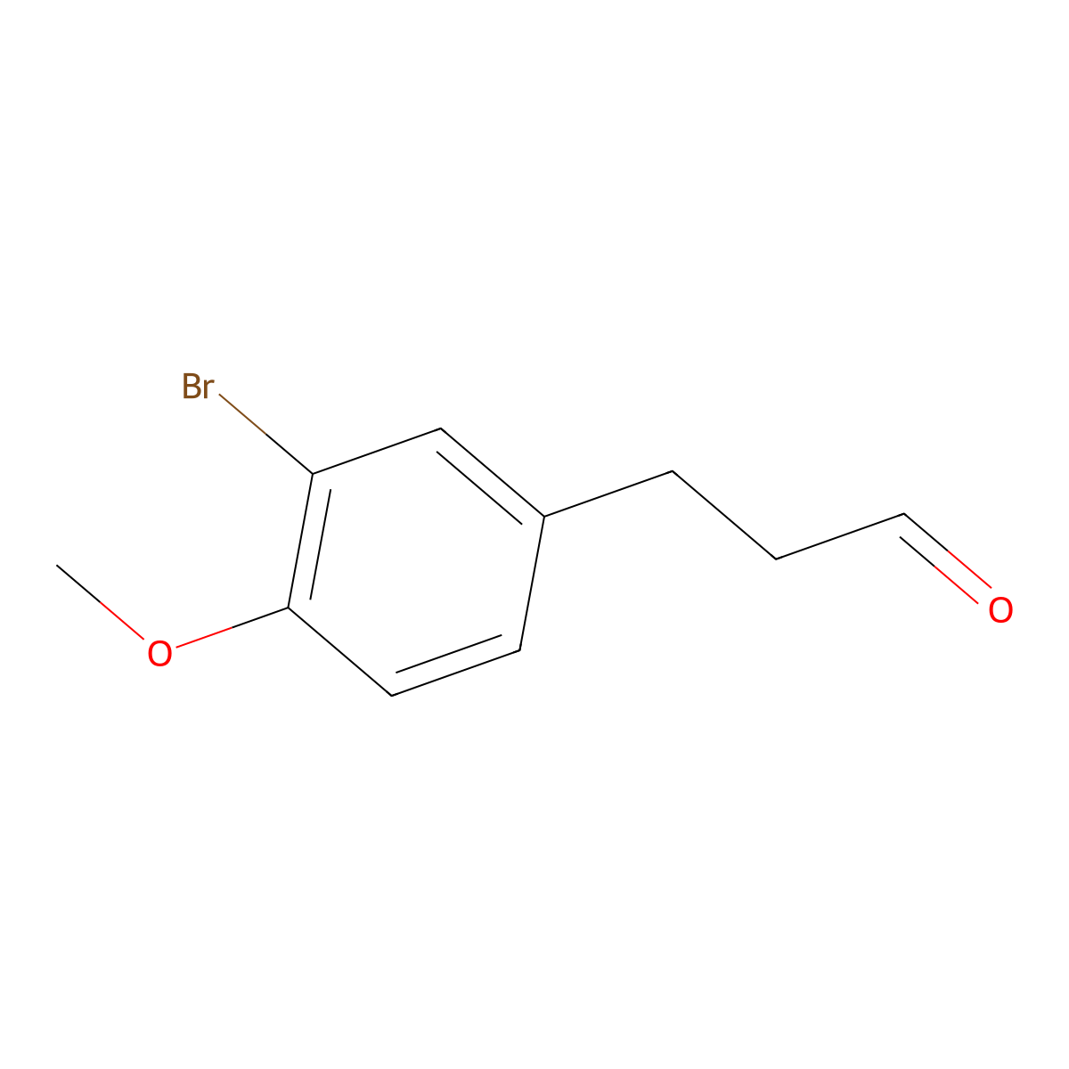 3-(3-Bromo-4-methoxyphenyl)propanal molecular structure, CAS 1249796-91-5