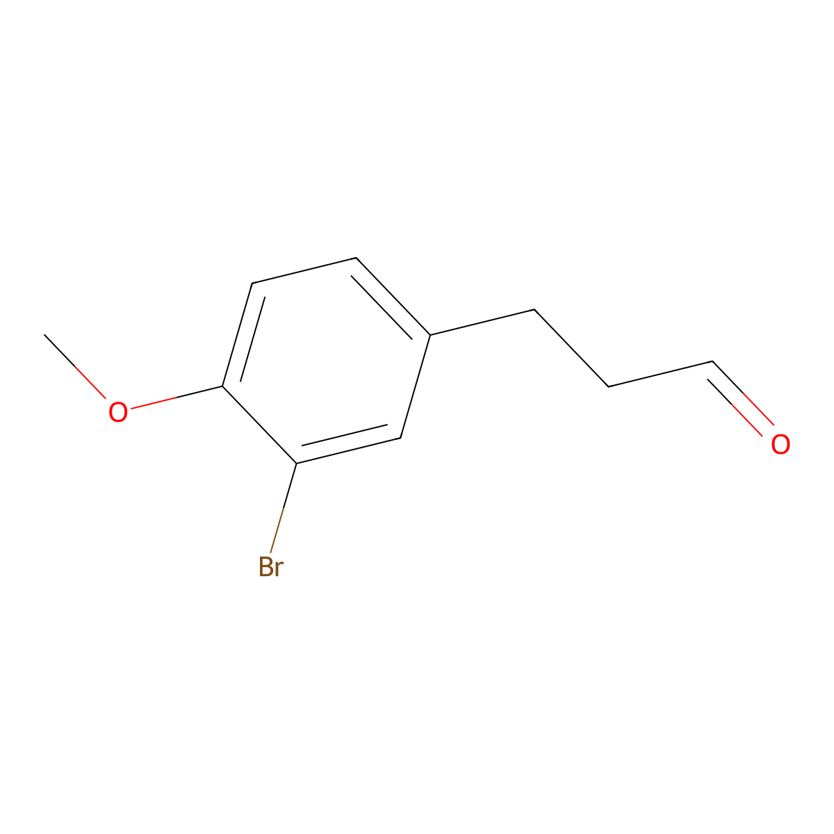 3-(3-Bromo-4-methoxyphenyl)propanal molecular structure, CAS 1249796-91-5