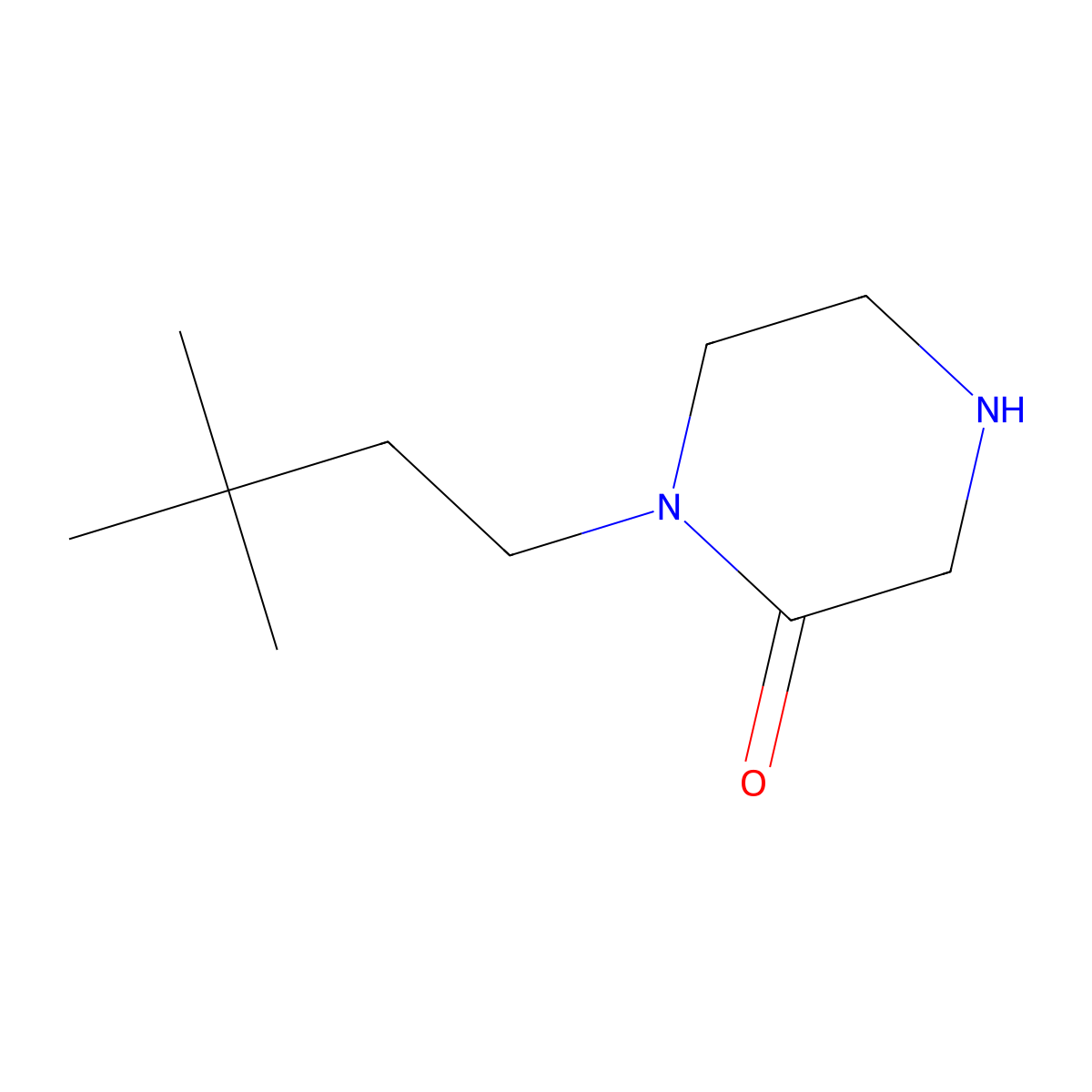 1-(3,3-Dimethylbutyl)piperazin-2-one molecular structure, CAS 1249798-09-1