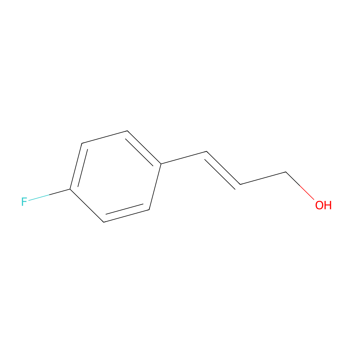 (E)-3-(4-Fluorophenyl)prop-2-EN-1-OL molecular structure, CAS 124980-95-6