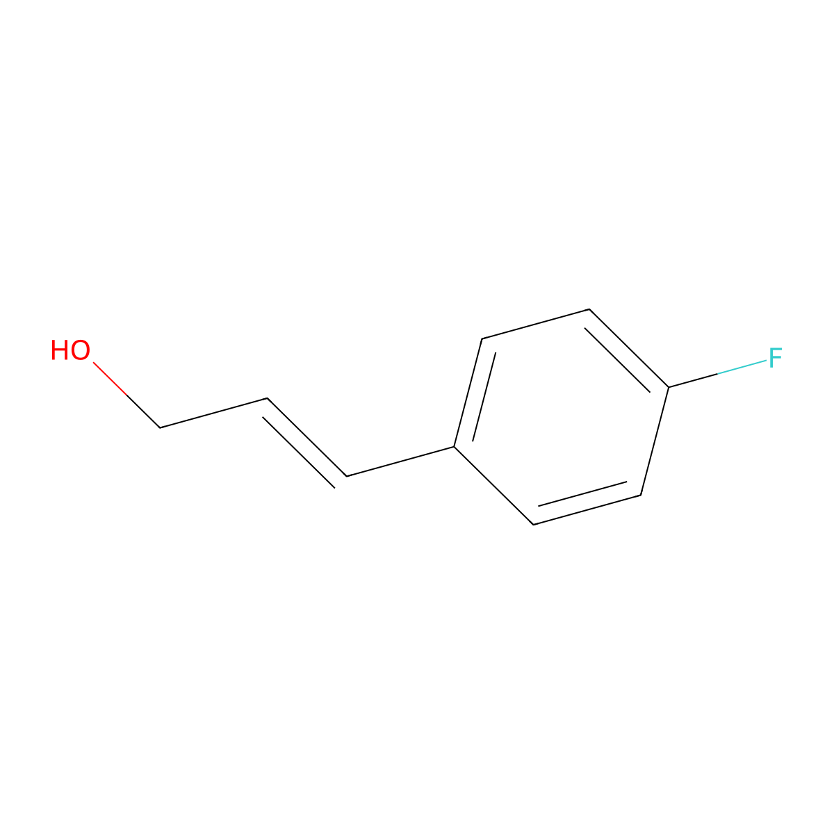 (E)-3-(4-Fluorophenyl)prop-2-EN-1-OL molecular structure, CAS 124980-95-6