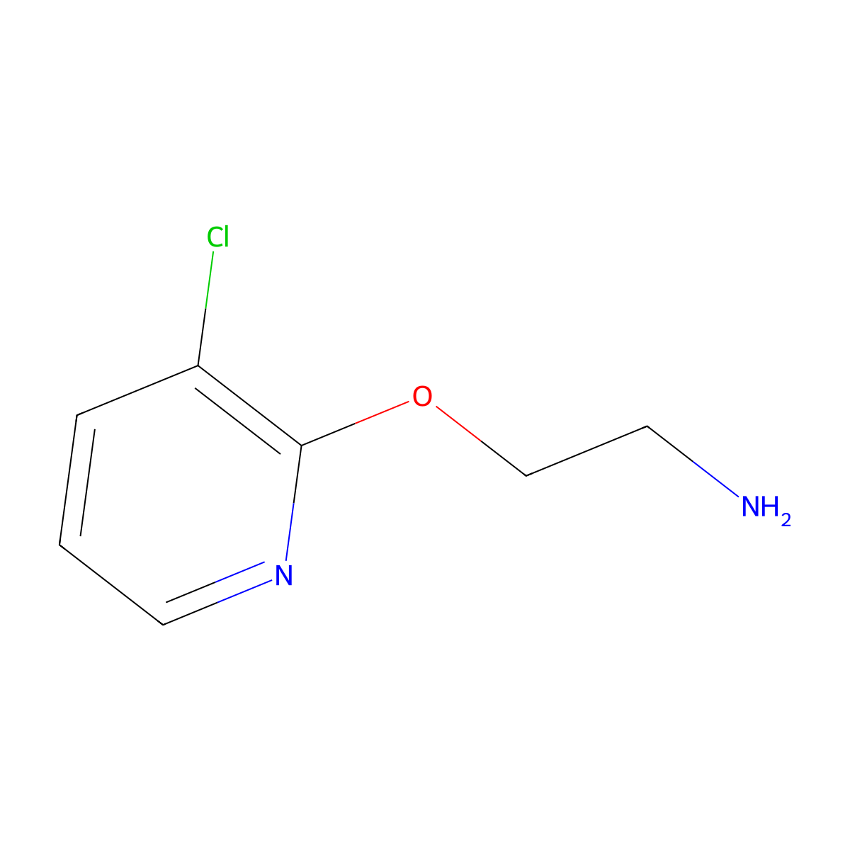 2-(2-Aminoethoxy)-3-chloropyridine molecular structure, CAS 1249800-12-1