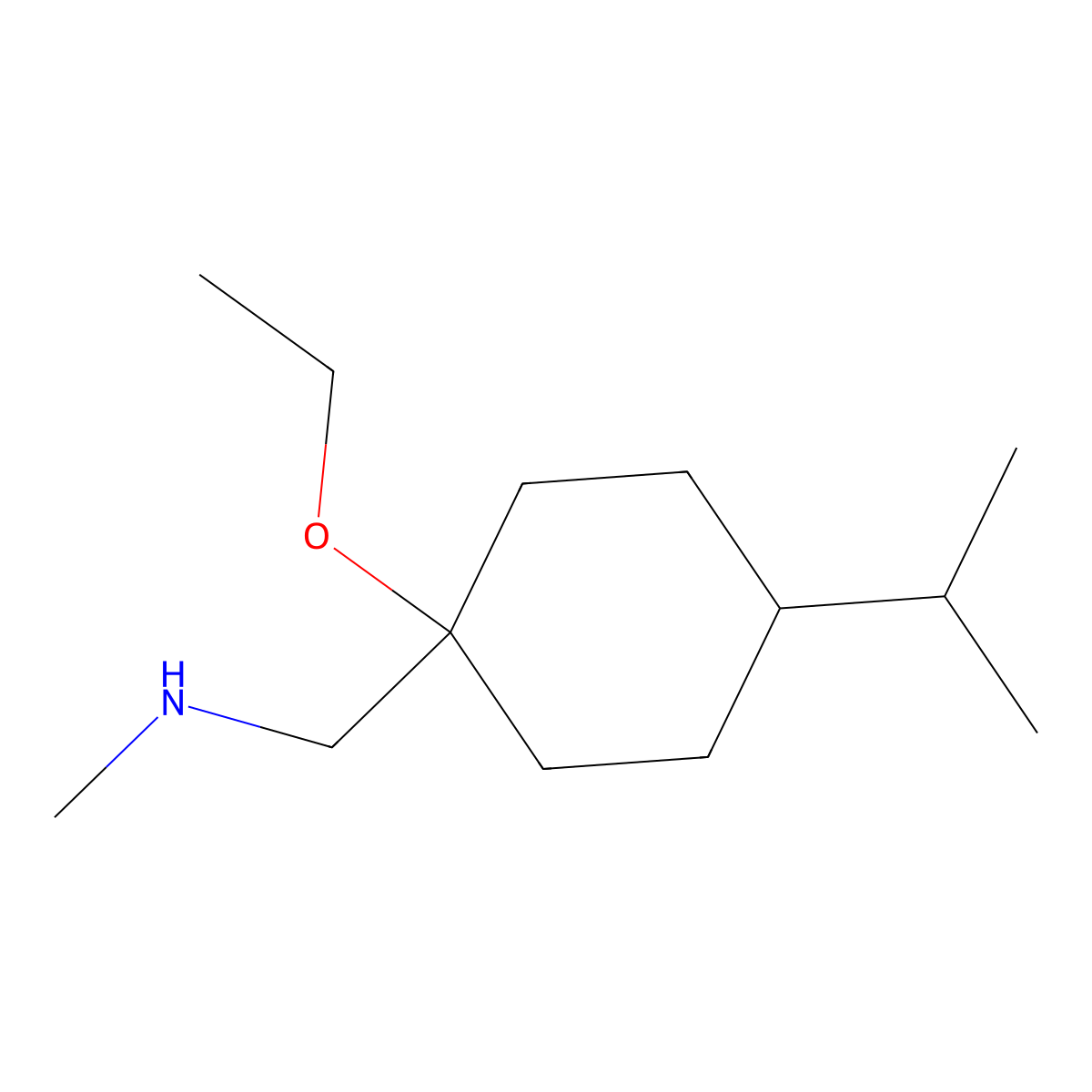 1-(1-Ethoxy-4-isopropylcyclohexyl)-N-methylmethanamine molecular structure, CAS 1249800-51-8